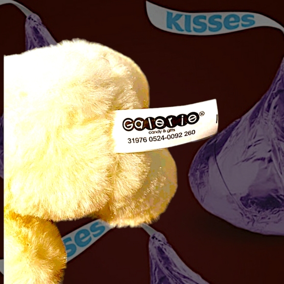 Hersheys Kisses Easter Bunny Rabbit Plush Toy Stuffed Animal 8" Galerie Lovey - Picture 8 of 8